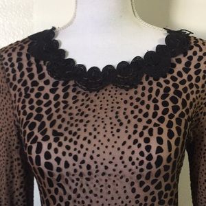 Leopard print blouse